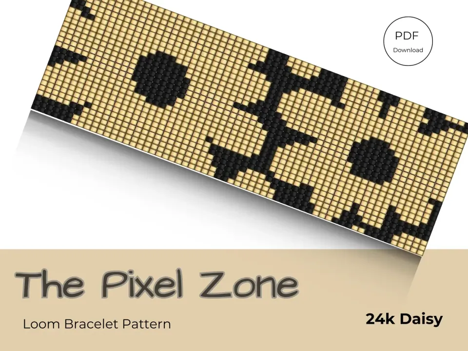 24K Daisy loom pattern preview