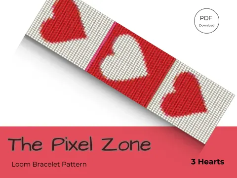 3 Hearts pattern preview