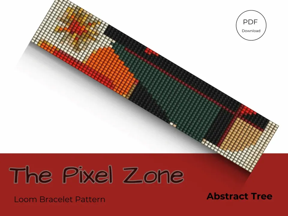 Abstract Tree loom pattern preview