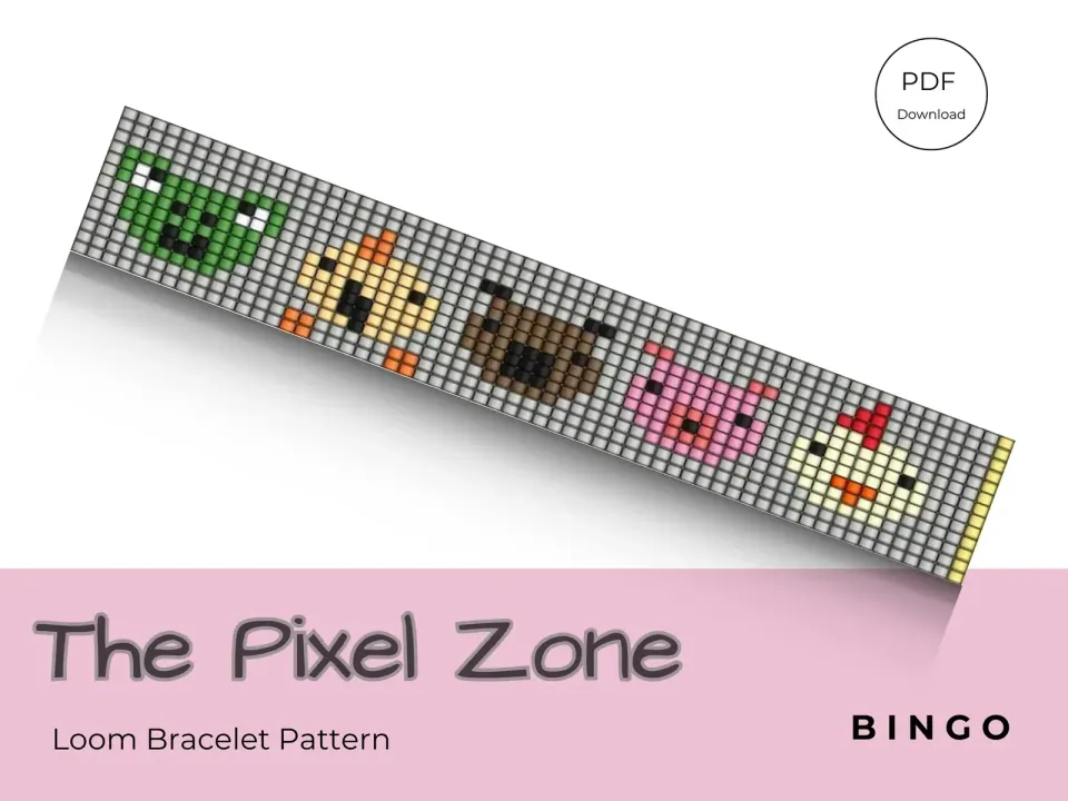 B I N G O Was His NameO loom pattern preview
