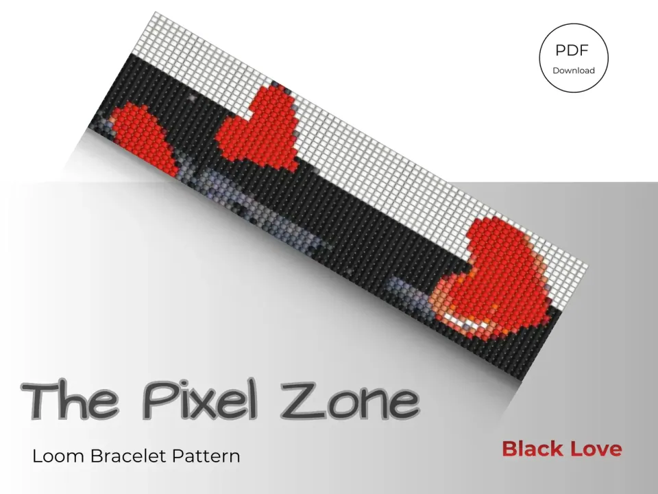 Black Love loom pattern preview