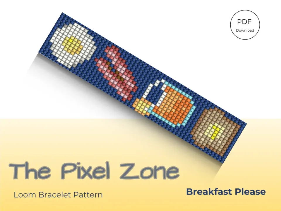 Breakfast Please loom pattern preview