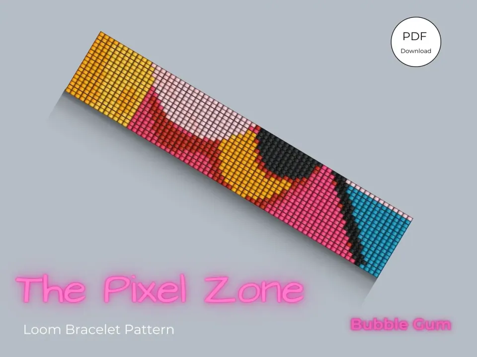 Bubble Gum loom pattern preview
