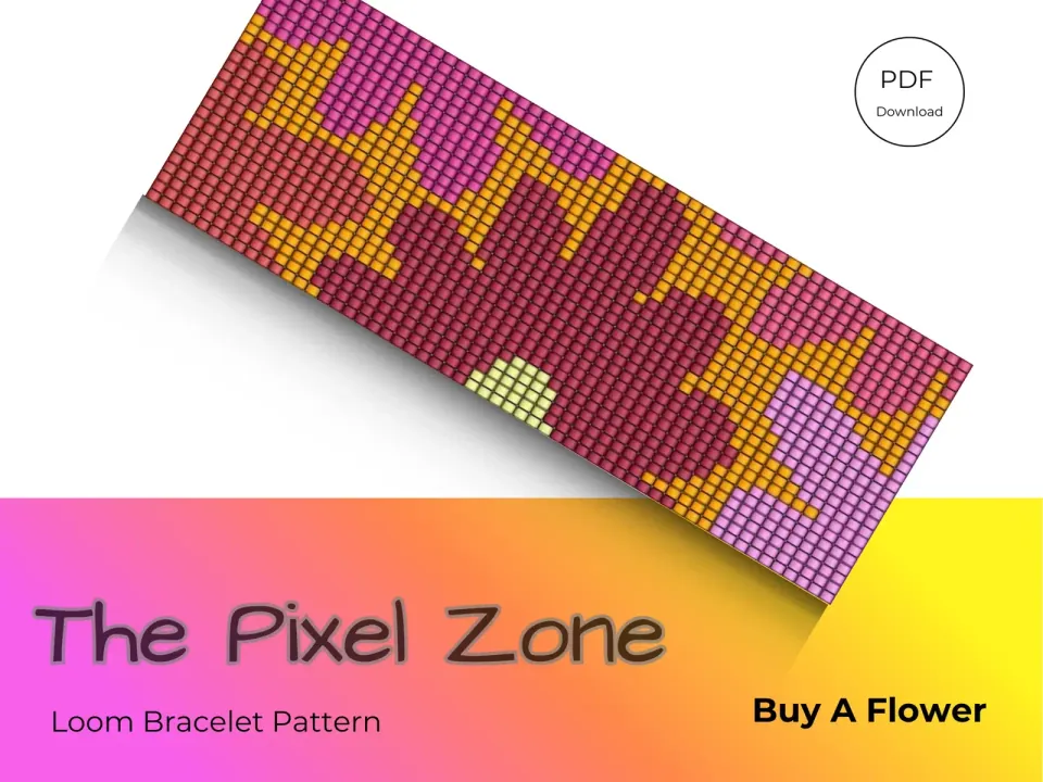 Buy A Flower loom pattern preview