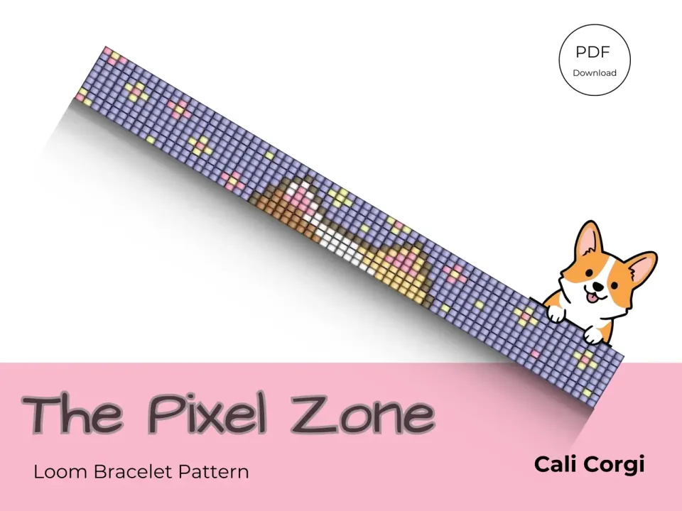 Cali Corgi loom pattern preview