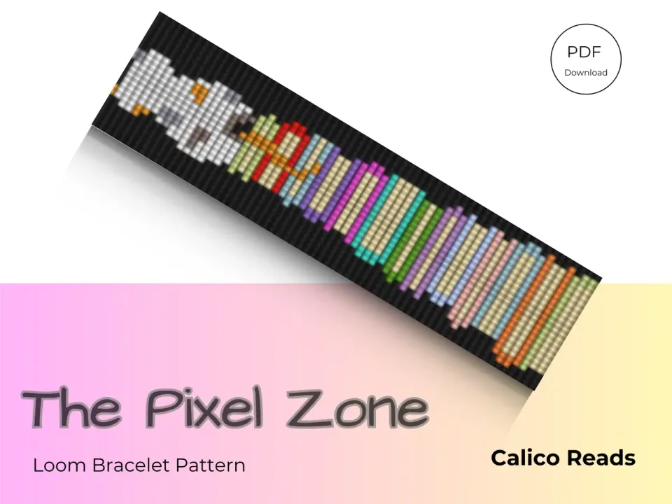 Calico Reads loom pattern preview