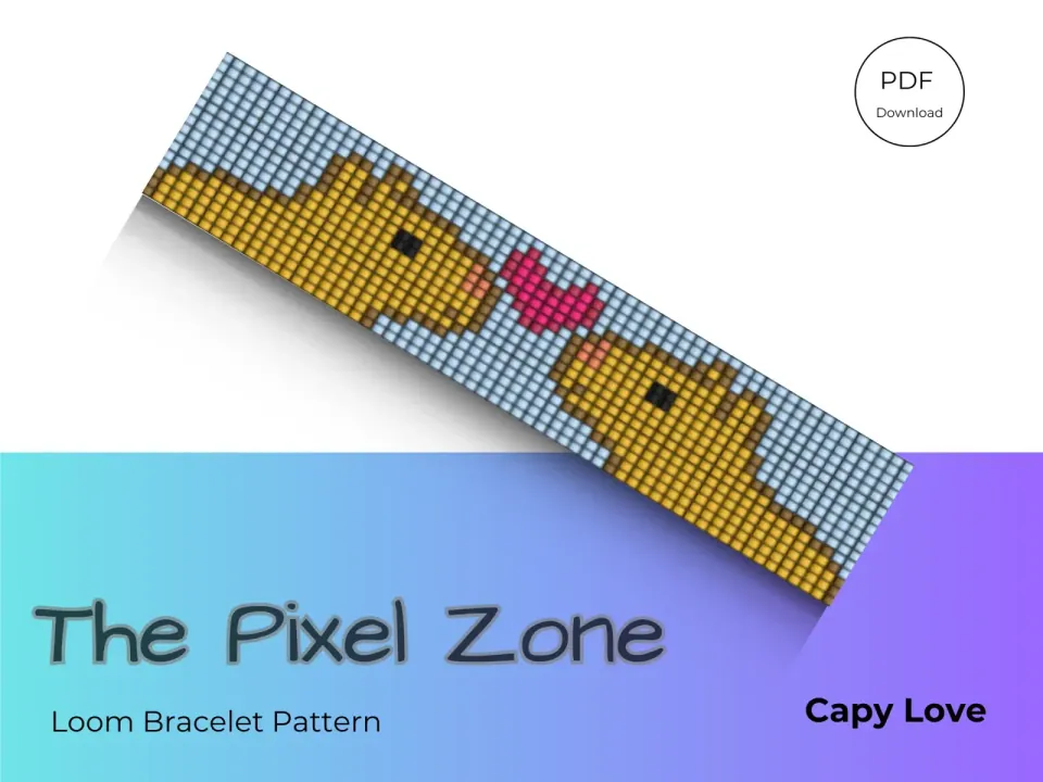 Capy Love loom pattern preview