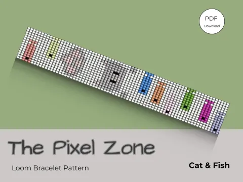 Cat & Fish pattern preview