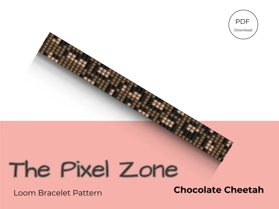 Chocolate Cheetah loom pattern preview