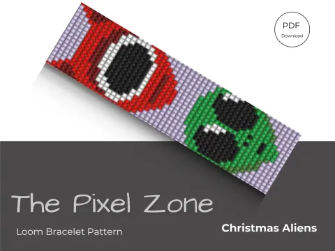 Christmas Aliens pattern preview