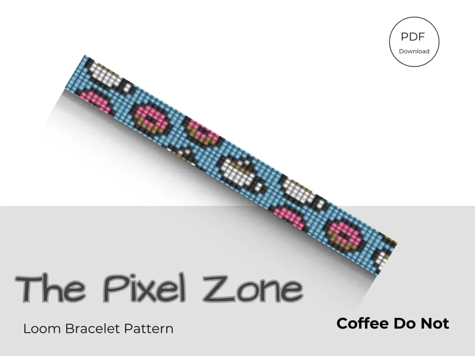 Coffee Do Not loom pattern preview