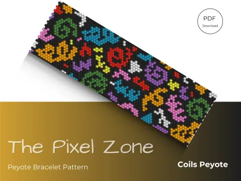 Coils Peyote pattern preview