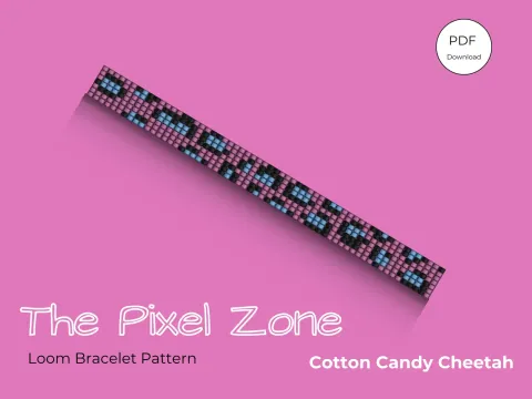 Cotton Candy Cheetah pattern preview
