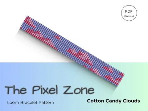 Cotton Candy Clouds pattern preview