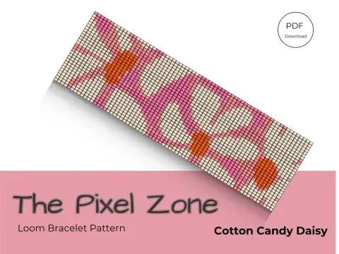 Cotton Candy Daisy pattern preview