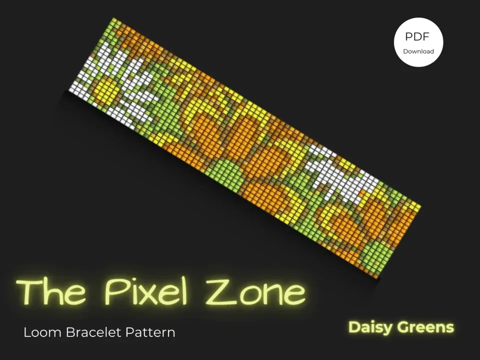 Daisy Greens loom pattern preview