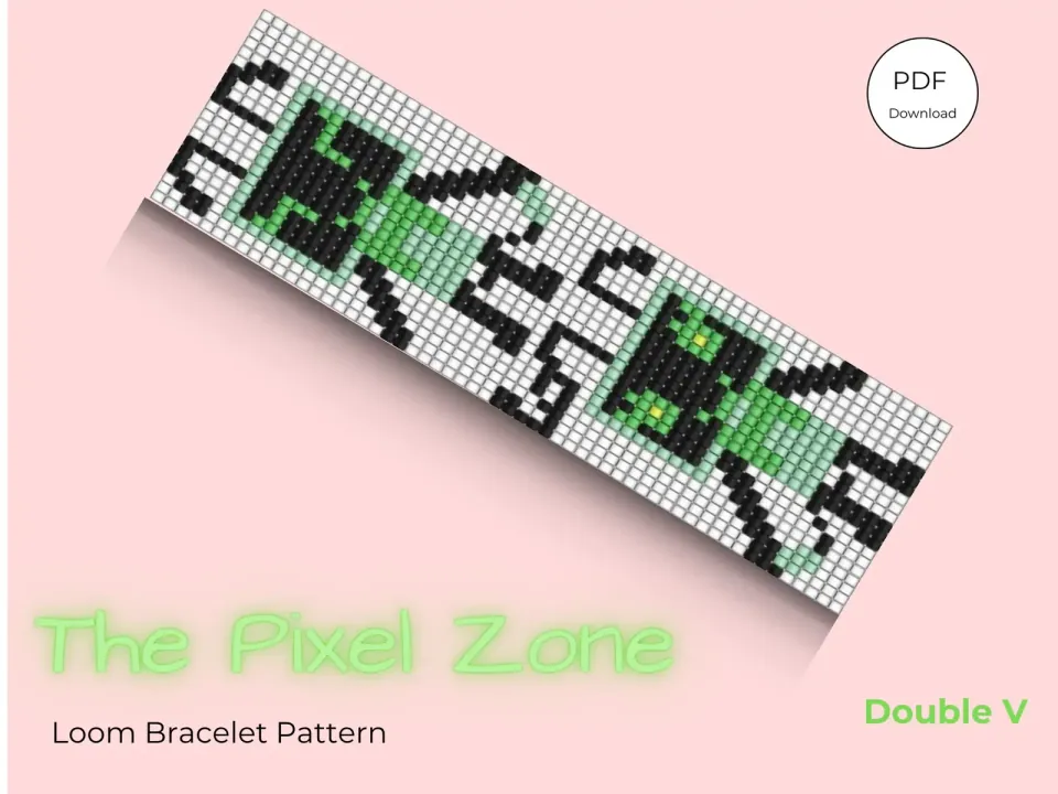 Double V loom pattern preview