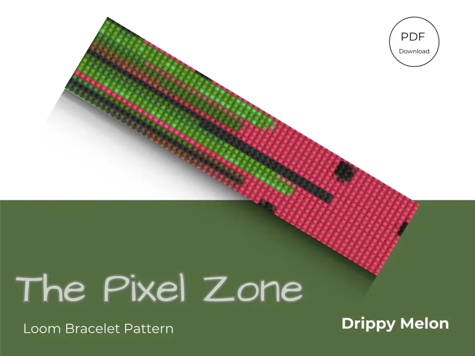 Drippy Melon loom pattern preview