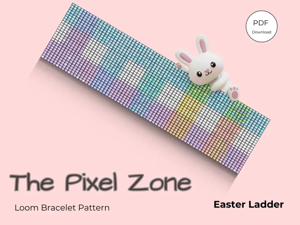 Easter Ladder loom pattern preview