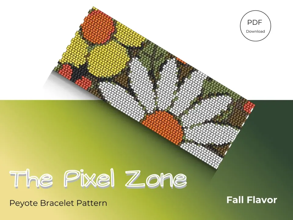 Fall Flavor peyote 2-drop pattern preview