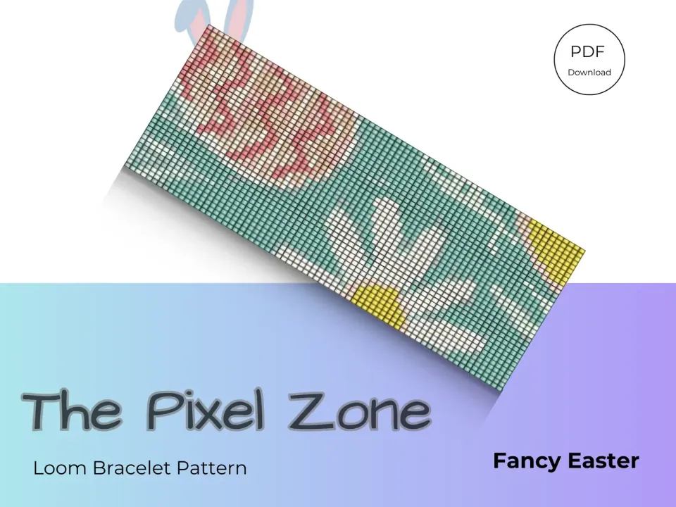 Fancy Easter loom pattern preview