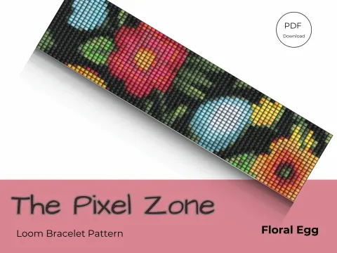 Floral Egg pattern preview