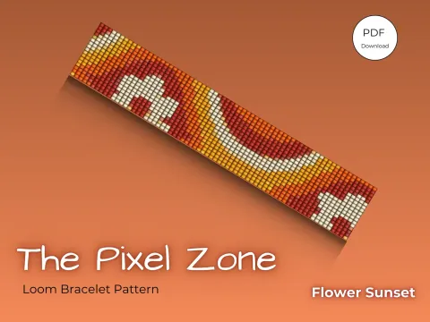 Flower Sunset pattern preview