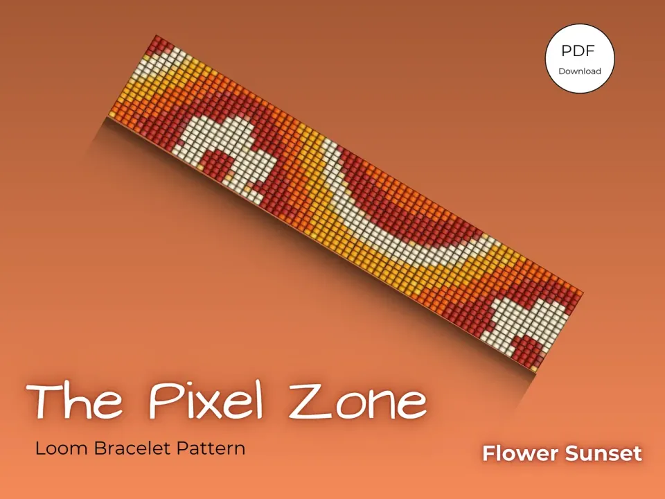 Flower Sunset loom pattern preview