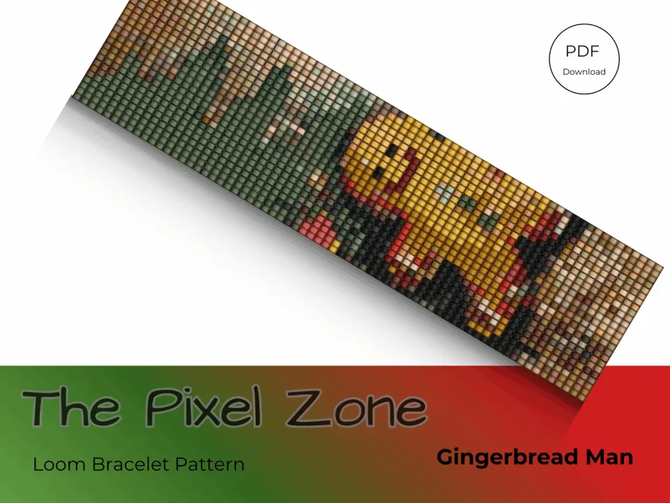 Gingerbread Man loom pattern preview