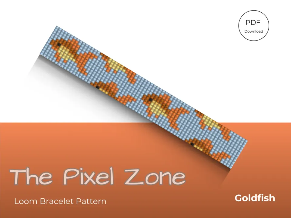 Goldfish loom pattern preview