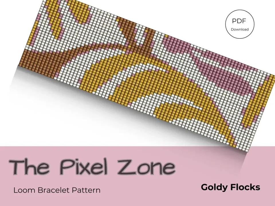 Goldy Flock loom pattern preview