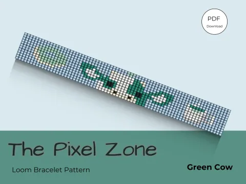 Green Cow pattern preview