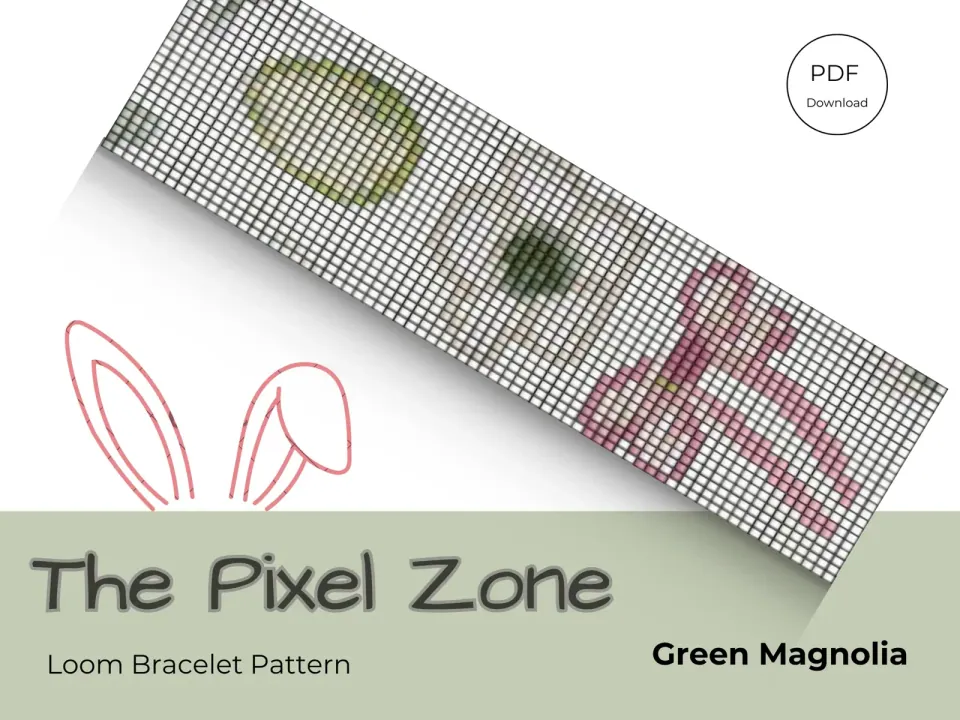 Green Magnolia loom pattern preview