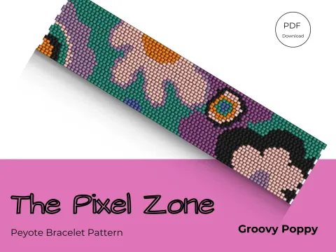 Groovy Poppy pattern preview