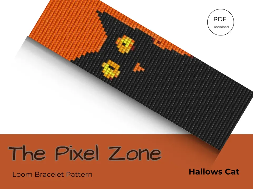 Hallows Cat loom pattern preview