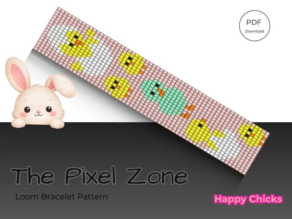 Happy Chicks loom pattern preview