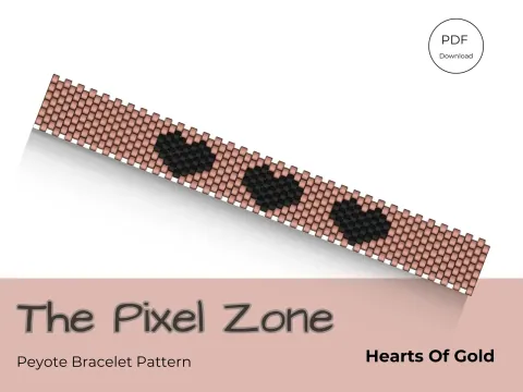 Hearts Of Gold pattern preview