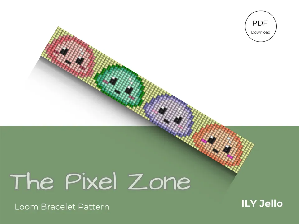 ILY Jello loom pattern preview