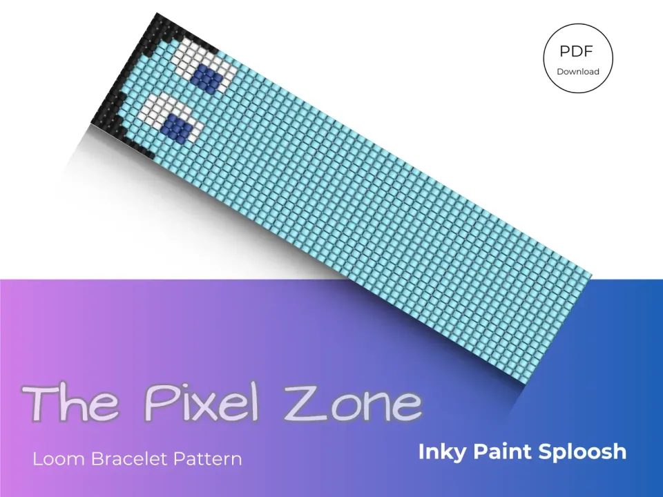 Inky Paint Sploosh loom pattern preview