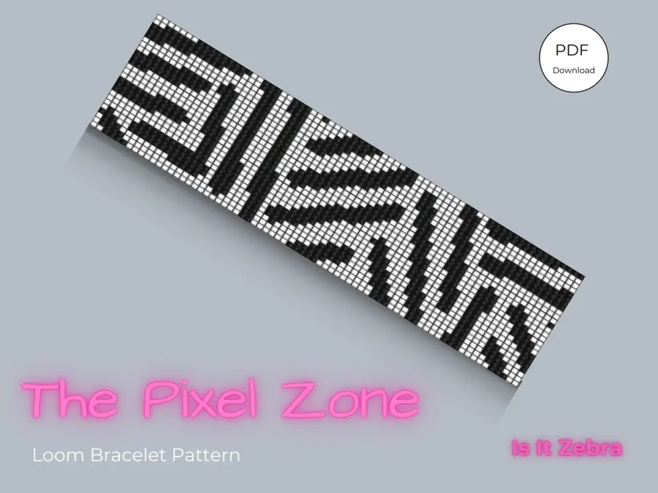 Is It Zebra loom pattern preview