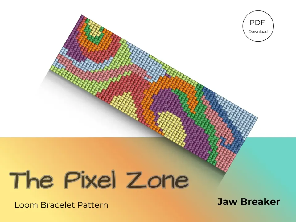 Jaw Breaker peyote 2-drop pattern preview