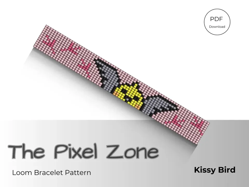 Kissy Bird loom pattern preview