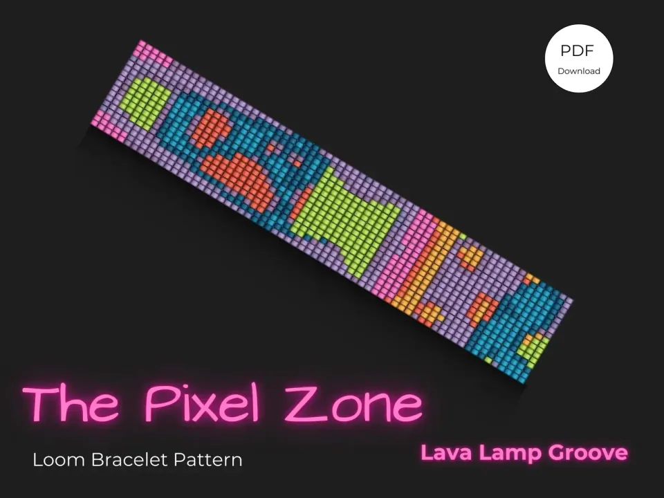 Lava Lamp Groove loom pattern preview