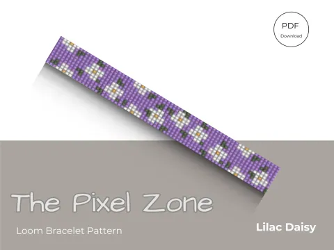 Lilac Daisy pattern preview