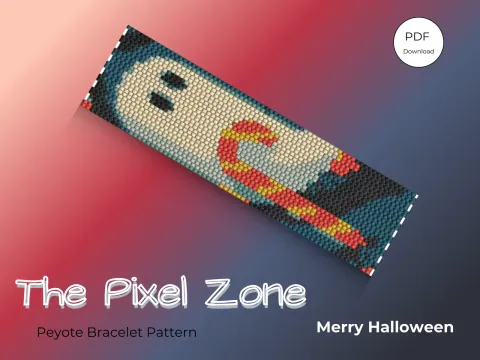 Merry Halloween (Peyote 2-drop) pattern preview