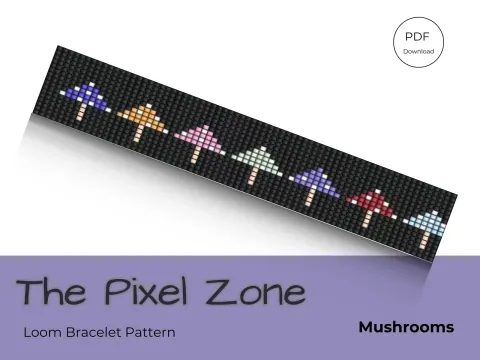 Mushrooms pattern preview