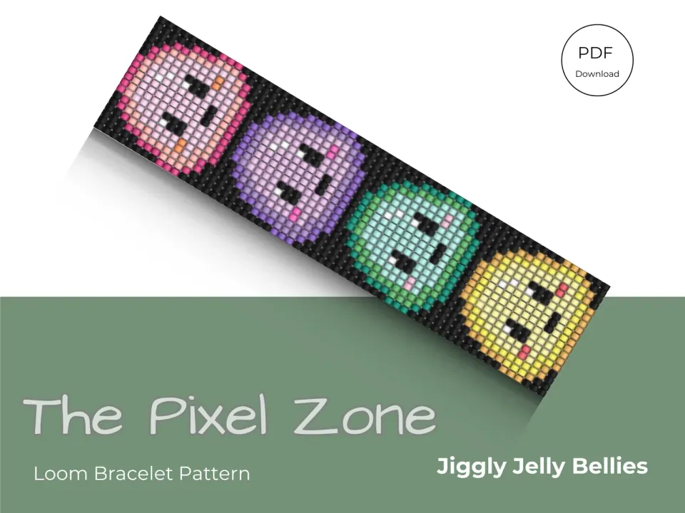 My Blobs loom pattern preview