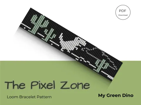 My Green Dino pattern preview