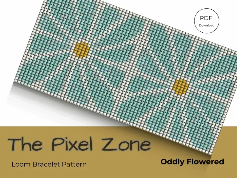 Oddly Flowered loom pattern preview