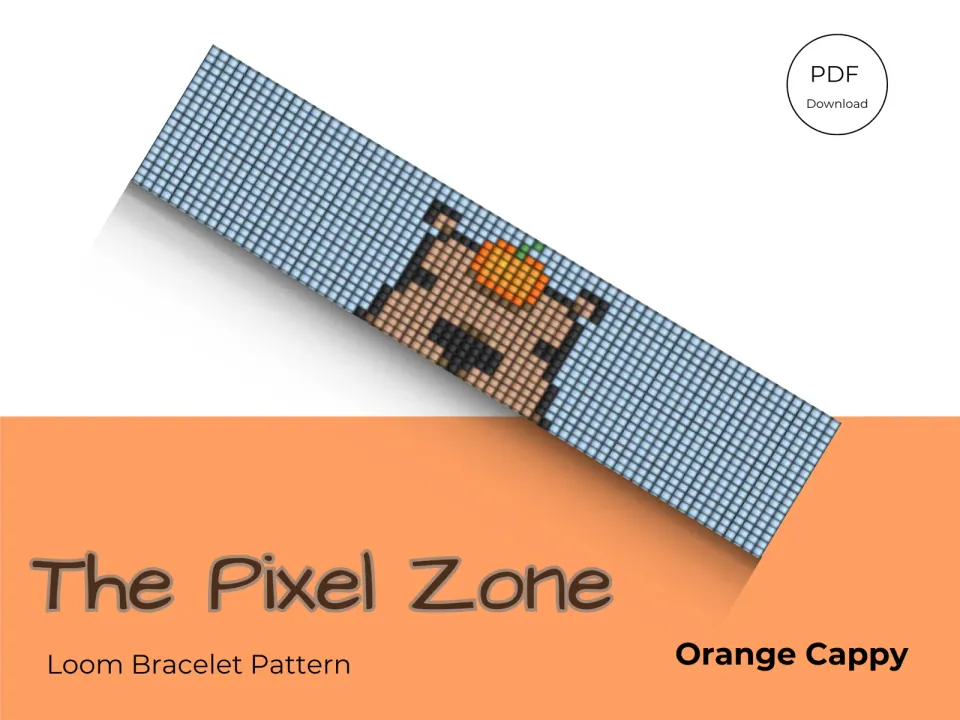 Orange Cappy loom pattern preview